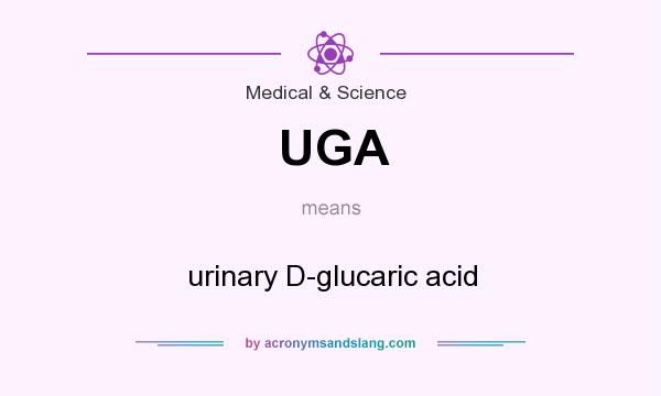 What does UGA mean? It stands for urinary D-glucaric acid