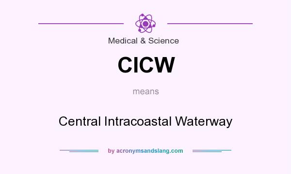 What does CICW mean? It stands for Central Intracoastal Waterway