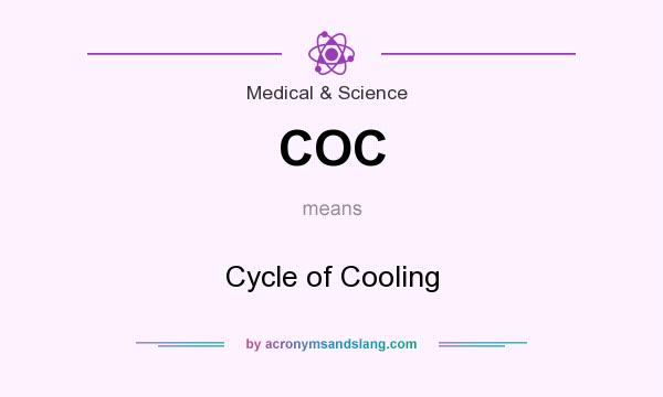 What does COC mean? It stands for Cycle of Cooling