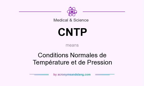 What does CNTP mean? It stands for Conditions Normales de Température et de Pression