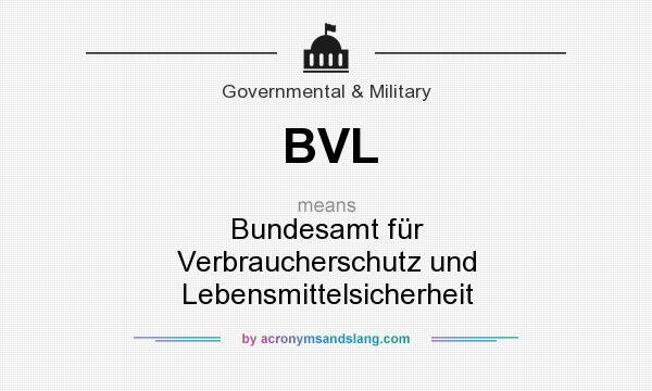 What does BVL mean? It stands for Bundesamt für Verbraucherschutz und Lebensmittelsicherheit