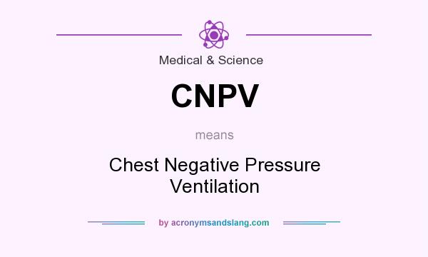 What does CNPV mean? It stands for Chest Negative Pressure Ventilation