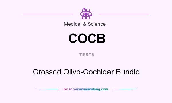 What does COCB mean? It stands for Crossed Olivo-Cochlear Bundle