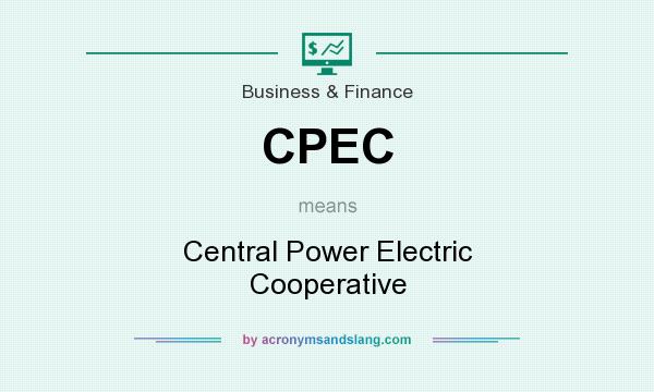 What does CPEC mean? It stands for Central Power Electric Cooperative
