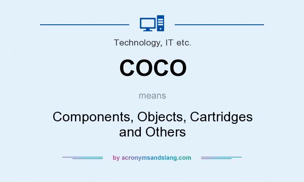 What does COCO mean? It stands for Components, Objects, Cartridges and Others