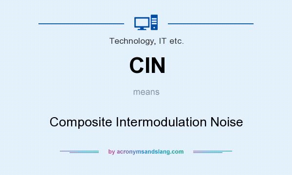 What does CIN mean? It stands for Composite Intermodulation Noise