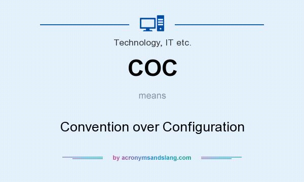 What does COC mean? It stands for Convention over Configuration