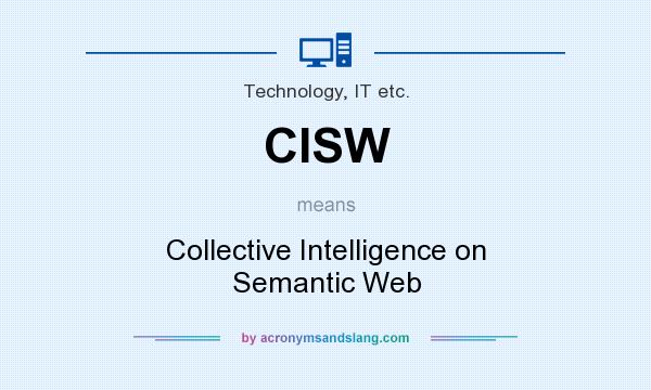 What does CISW mean? It stands for Collective Intelligence on Semantic Web