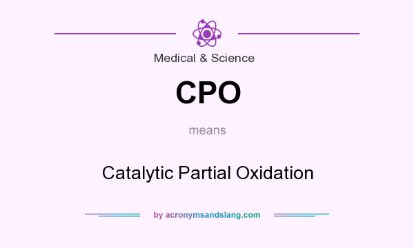 What does CPO mean? It stands for Catalytic Partial Oxidation
