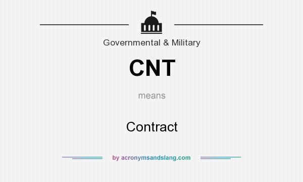 What does CNT mean? It stands for Contract
