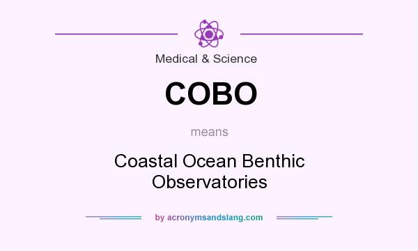 What does COBO mean? It stands for Coastal Ocean Benthic Observatories