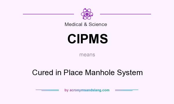 What does CIPMS mean? It stands for Cured in Place Manhole System
