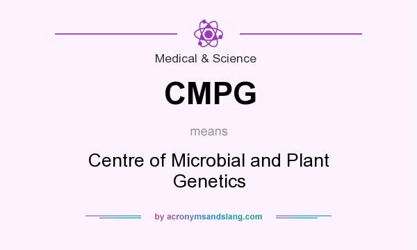 What does CMPG mean? It stands for Centre of Microbial and Plant Genetics
