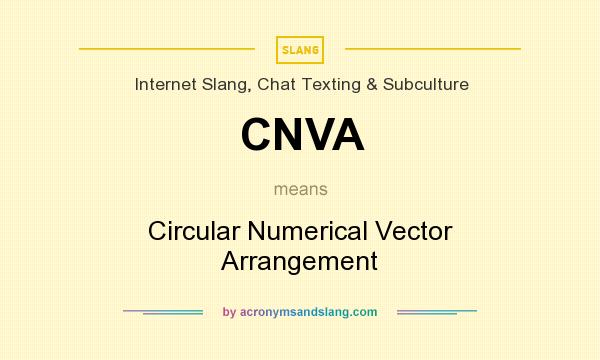 What does CNVA mean? It stands for Circular Numerical Vector Arrangement