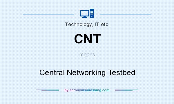 What does CNT mean? It stands for Central Networking Testbed