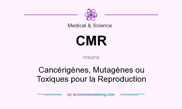 What does CMR mean? It stands for Cancérigènes, Mutagènes ou Toxiques pour la Reproduction