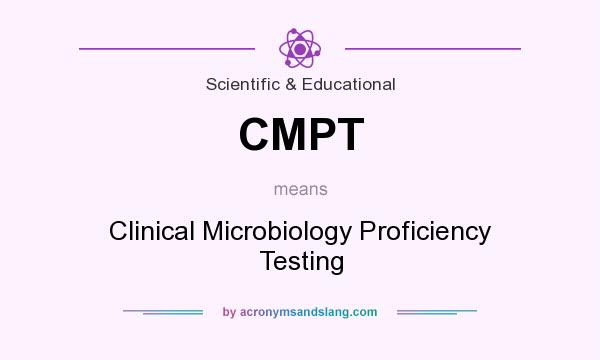 What does CMPT mean? It stands for Clinical Microbiology Proficiency Testing