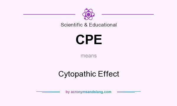 What does CPE mean? It stands for Cytopathic Effect