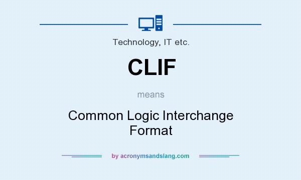 What does CLIF mean? It stands for Common Logic Interchange Format