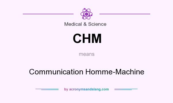 What does CHM mean? It stands for Communication Homme-Machine