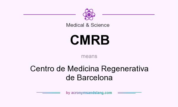 What does CMRB mean? It stands for Centro de Medicina Regenerativa de Barcelona