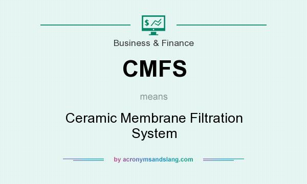 What does CMFS mean? It stands for Ceramic Membrane Filtration System