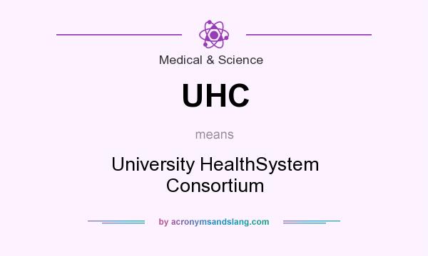 What does UHC mean? It stands for University HealthSystem Consortium