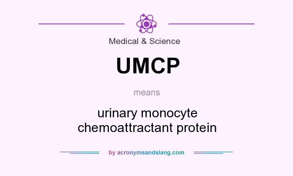 What does UMCP mean? It stands for urinary monocyte chemoattractant protein