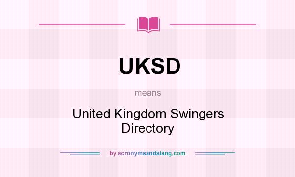 What does UKSD mean? It stands for United Kingdom Swingers Directory