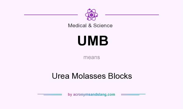 What does UMB mean? It stands for Urea Molasses Blocks