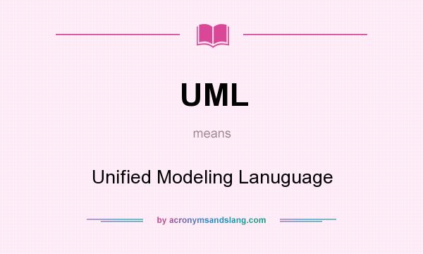 What does UML mean? It stands for Unified Modeling Lanuguage