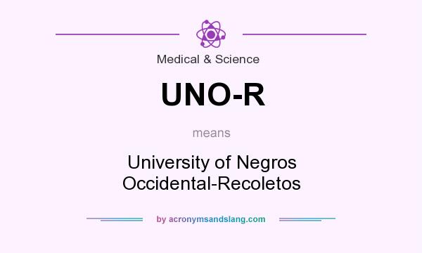 What does UNO-R mean? It stands for University of Negros Occidental-Recoletos