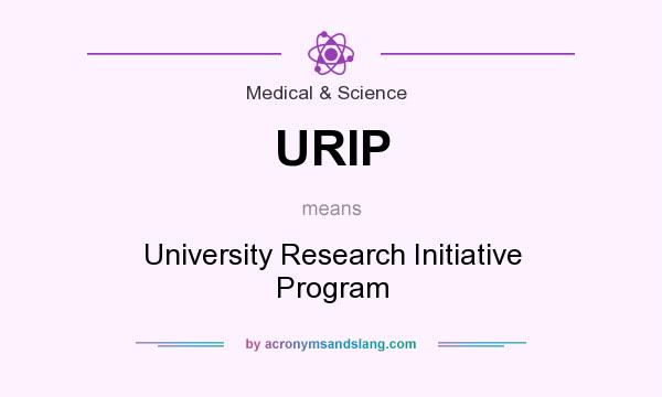 What does URIP mean? It stands for University Research Initiative Program