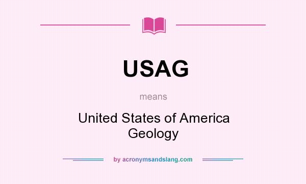 What does USAG mean? It stands for United States of America Geology