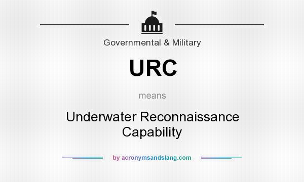 What does URC mean? It stands for Underwater Reconnaissance Capability