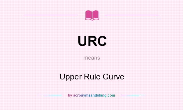 What does URC mean? It stands for Upper Rule Curve