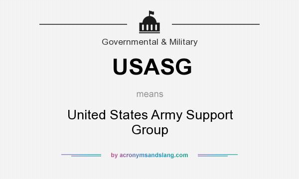 What does USASG mean? It stands for United States Army Support Group
