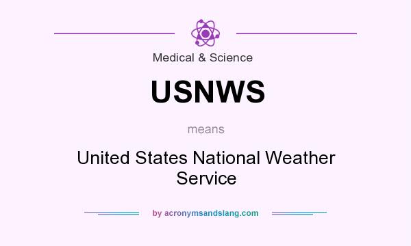 What does USNWS mean? It stands for United States National Weather Service