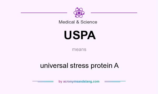 What does USPA mean? It stands for universal stress protein A