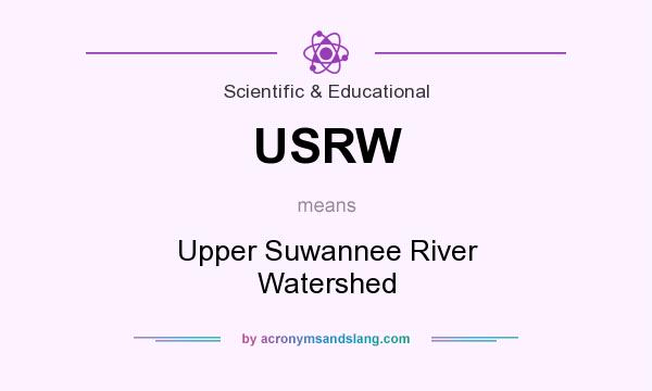 What does USRW mean? It stands for Upper Suwannee River Watershed
