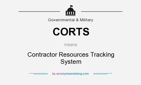 What does CORTS mean? It stands for Contractor Resources Tracking System