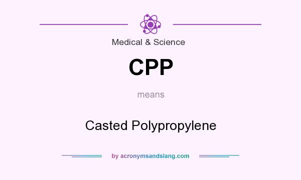 What does CPP mean? It stands for Casted Polypropylene