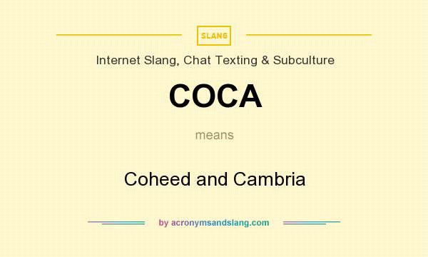 What does COCA mean? It stands for Coheed and Cambria