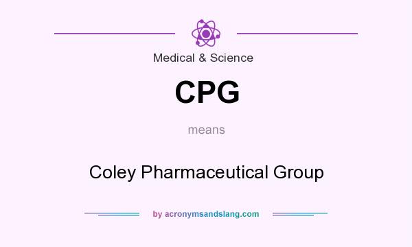 What does CPG mean? It stands for Coley Pharmaceutical Group