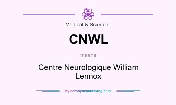 What does CNWL mean? It stands for Centre Neurologique William Lennox