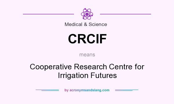 What does CRCIF mean? It stands for Cooperative Research Centre for Irrigation Futures
