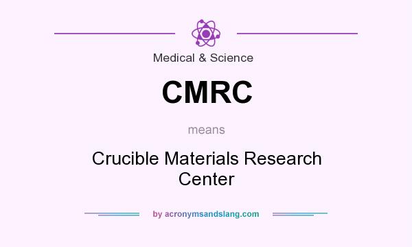 What does CMRC mean? It stands for Crucible Materials Research Center