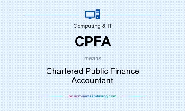 What does CPFA mean? It stands for Chartered Public Finance Accountant