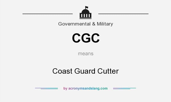What does CGC mean? It stands for Coast Guard Cutter