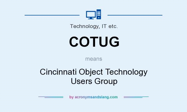 What does COTUG mean? It stands for Cincinnati Object Technology Users Group